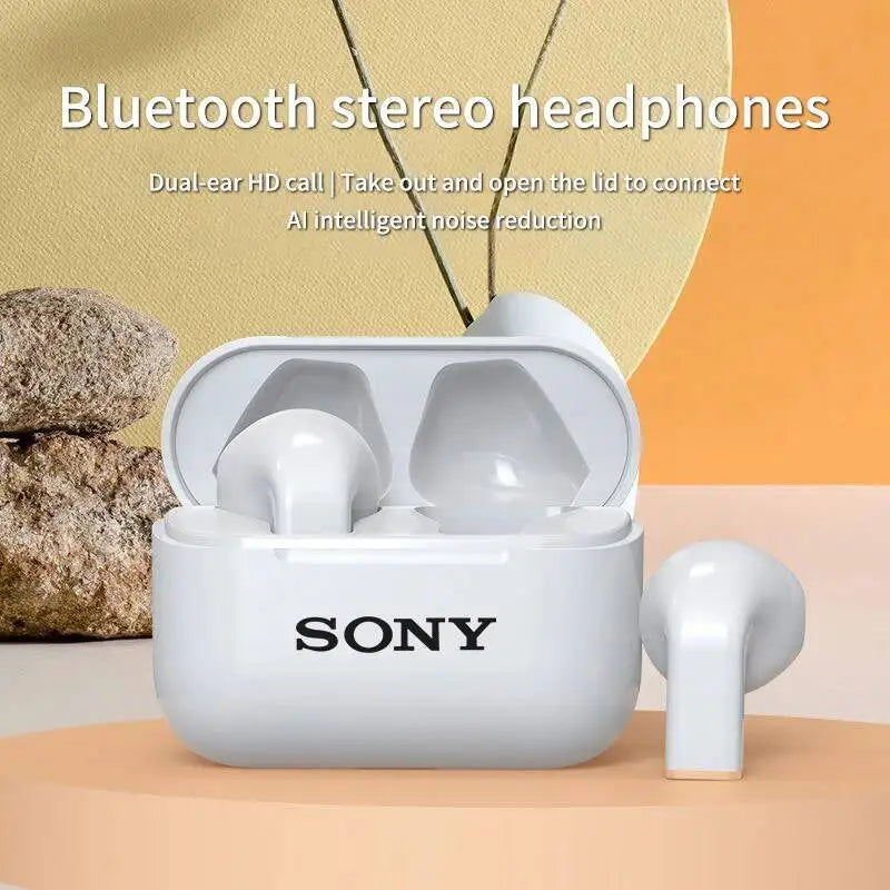 Sony TWS Bluetooth Earbuds Mini Waterproof Headphones With HiFi Stereo Sound for Sports and Daily Use With Mic