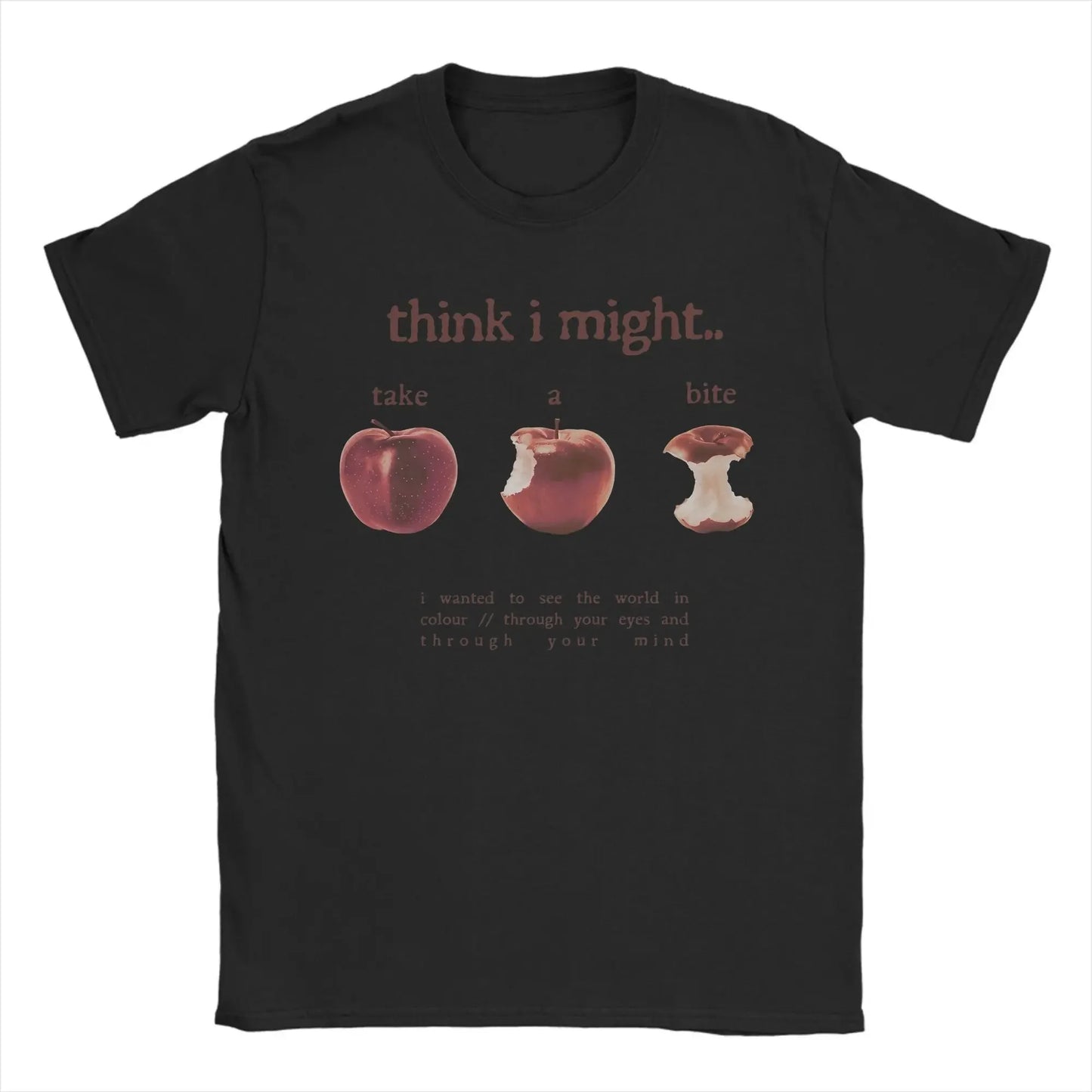 Take A Bite T Shirt Women Clothing Fashion Short Sleeve Round Collar Tees Trendy T-Shirt Casual Women Clothes