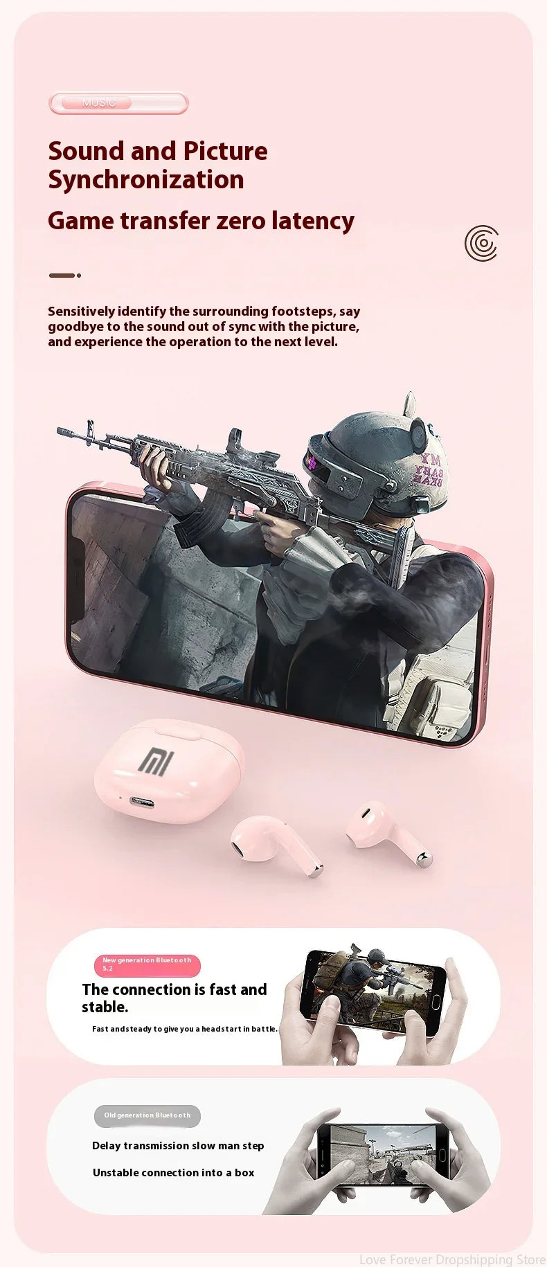 Xiaomi Redmi Earphones True Wireless Bluetooth Earphones A2 Pro Mini Earbuds Headphones for Hifi Stereo Sound Headset Earphone