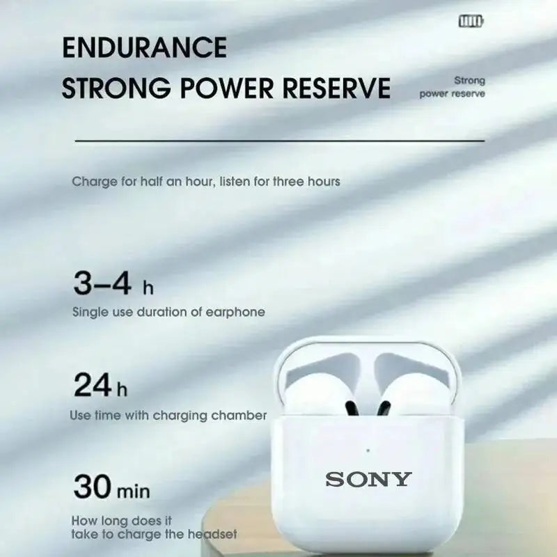 Sony TWS Bluetooth Earbuds Mini Waterproof Headphones With HiFi Stereo Sound for Sports and Daily Use With Mic